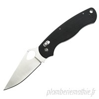 edelsteel ES802 Couteau pliant Couteau de poche 440C acier inoxydable Noir B01N5PNFOY